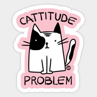 CATTITUDE Sticker